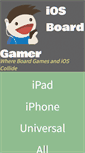 Mobile Screenshot of iosboardgamer.com